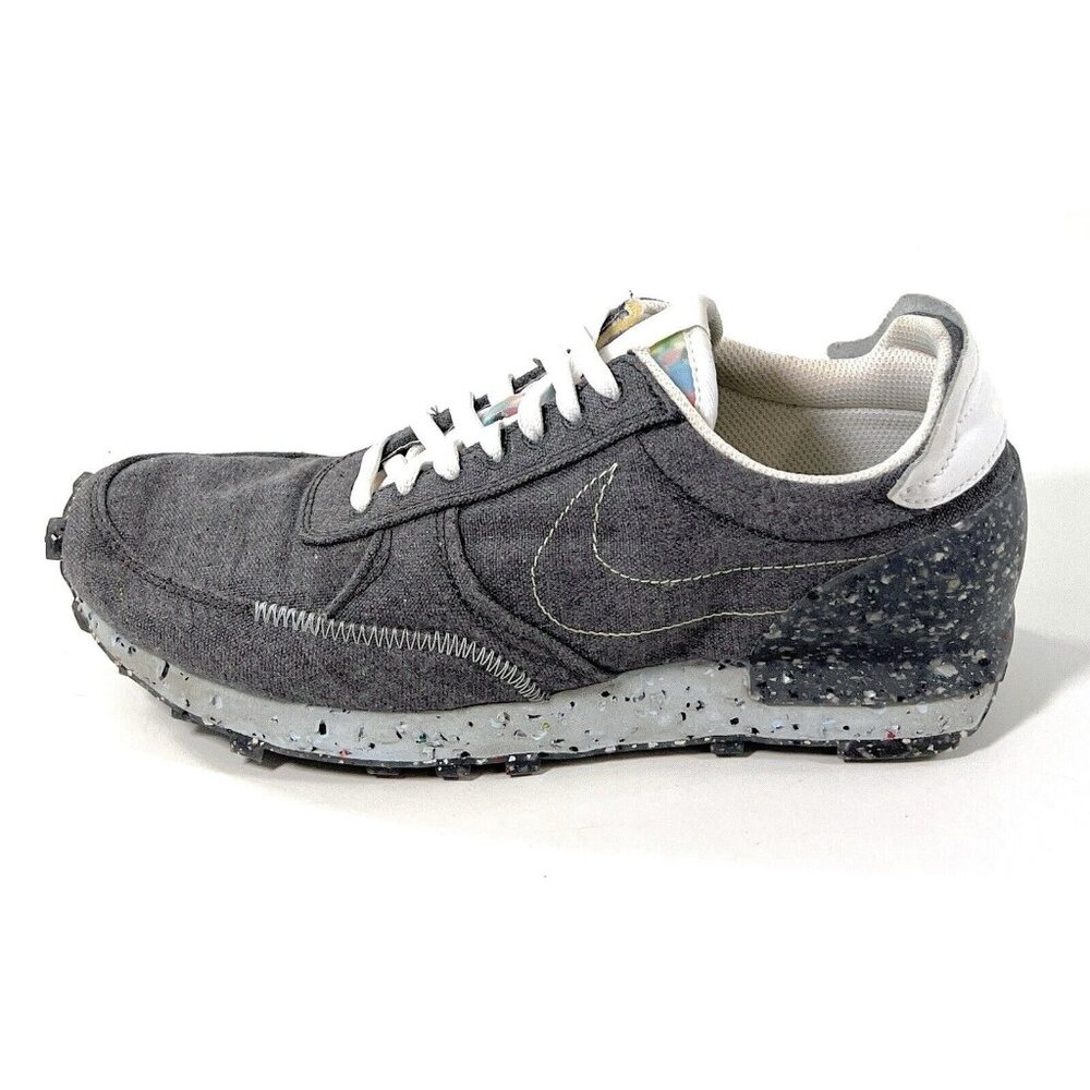 Nike Daybreak Type Recycled Canvas Shoes Sneakers Mens Size 9 Iron Barely Volt